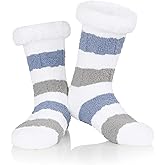 American Trends Christmas Slipper Socks Women Fuzzy Socks Gripper Non Slip Womens Warm Cozy Socks Athletic