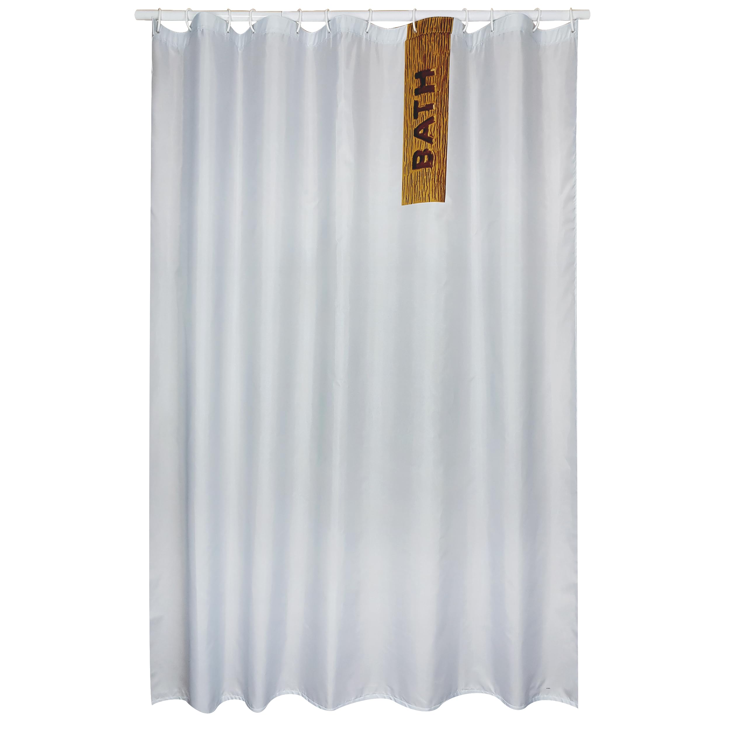 MSV Shower Curtain, Grey, 200 x 180 cm