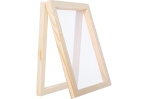 Healifty Wooden Paper Making Frame DIY Craft Mold for Pine Screen Handmade Papermaking Kit for Art Projects