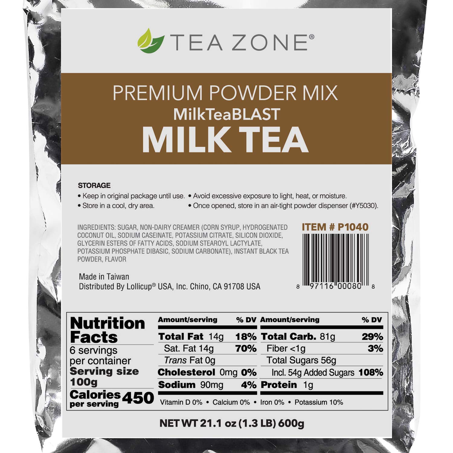 Tea Zone 1.32 lb Milk Tea Powder Buy Online in UAE. Grocery