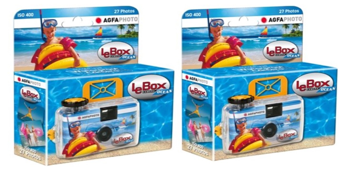 Agfa Photo LeBox Ocean Single Use Camera (Pack of 2)