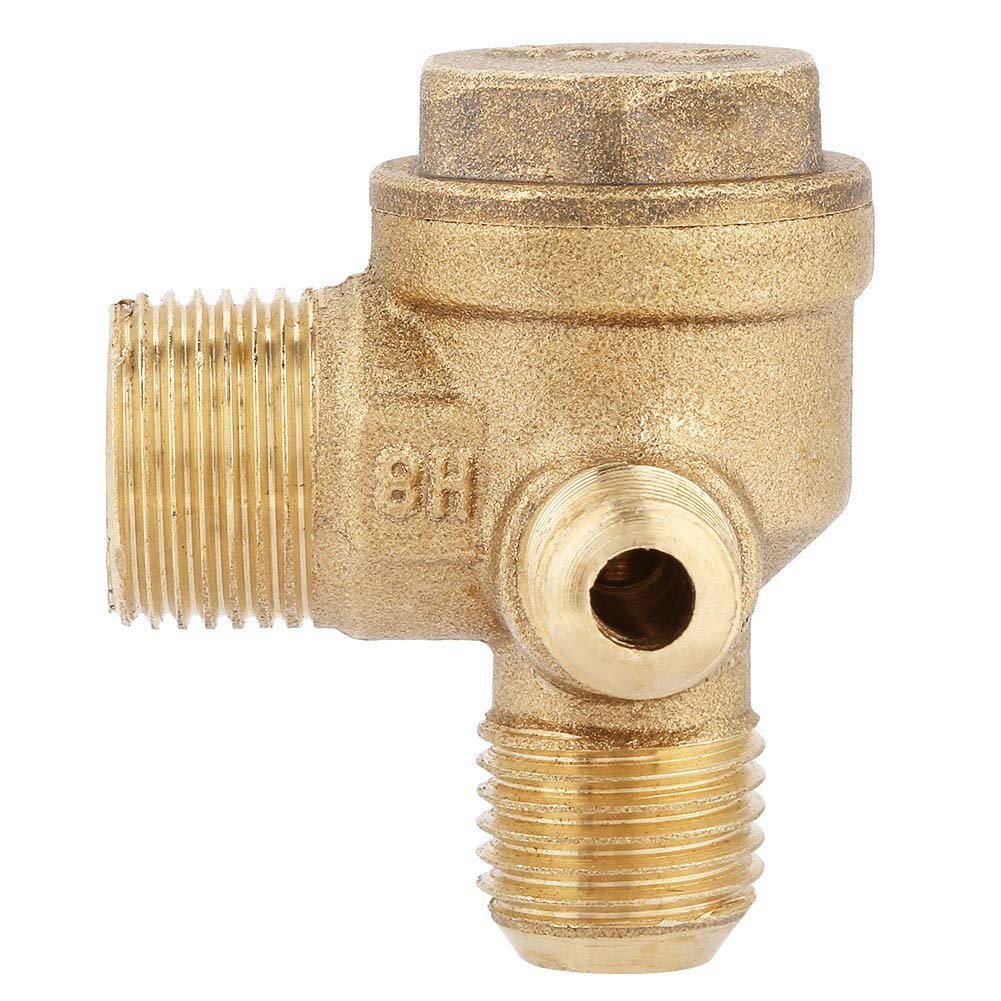20x14x10mm Brass Air Compressor Check Valve Male Thread 90 Degree Normal Pressure Spare Parts