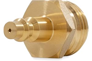 Camco RV Blowout Plug for Winterization - Features Brass Quick Connect-Aids for Easy Attachment - Essential RV Winterization Tool Prevents Freeze Damage (36143)