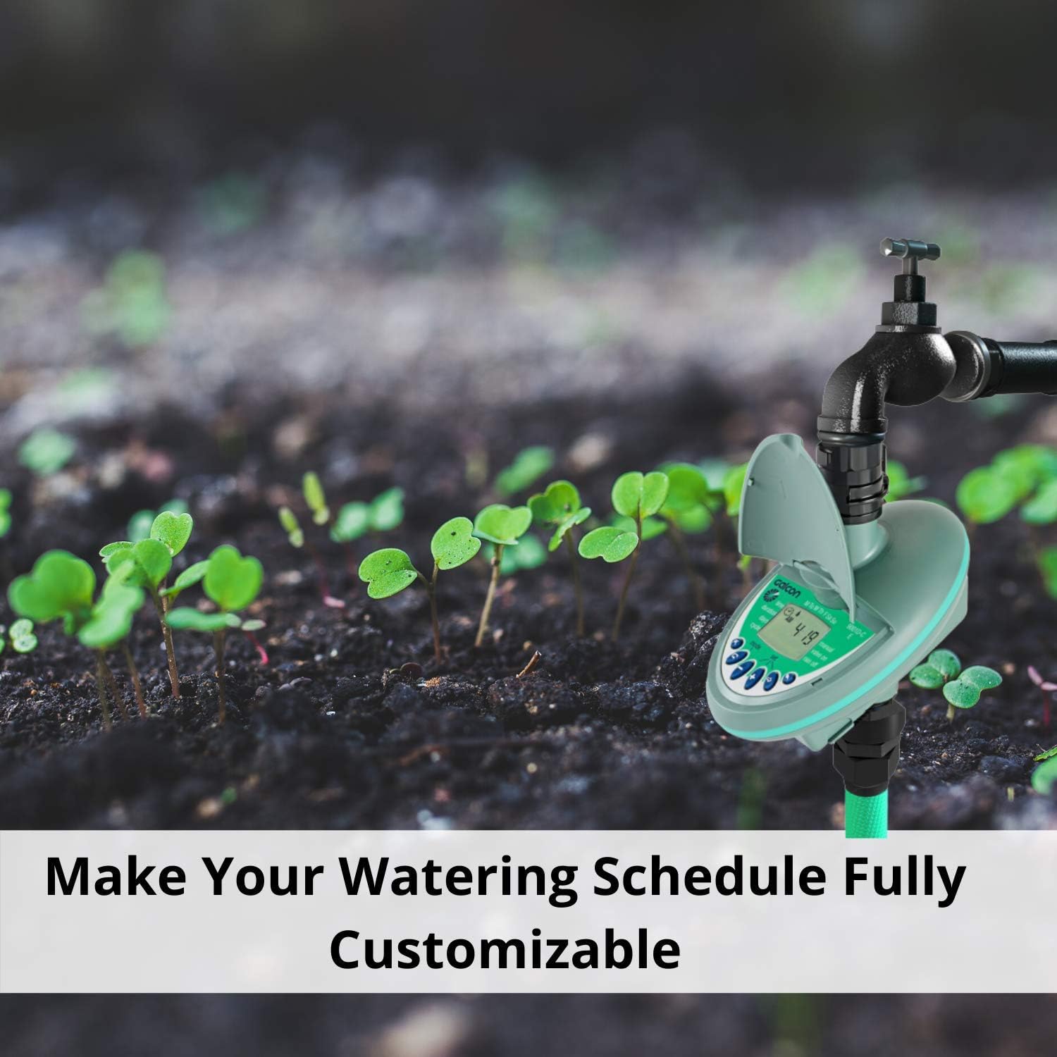 Galcon GAH2S6912PB 9001D Garden Programmable Drip Irrigation kit Watering Timer for Hose End, with Weekly & Daily Programming LCD Display and Rain Delay, UV-Resistant : Automatic Lawn Irrigation Controllers : Garden & Outdoor