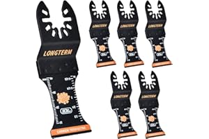 LONGTERM Tungsten Carbide Oscillating Saw Blades Set 5 PCS – QH-1004K-HJ-2 Durable Multi Tool Accessories for Fast Cutting Th