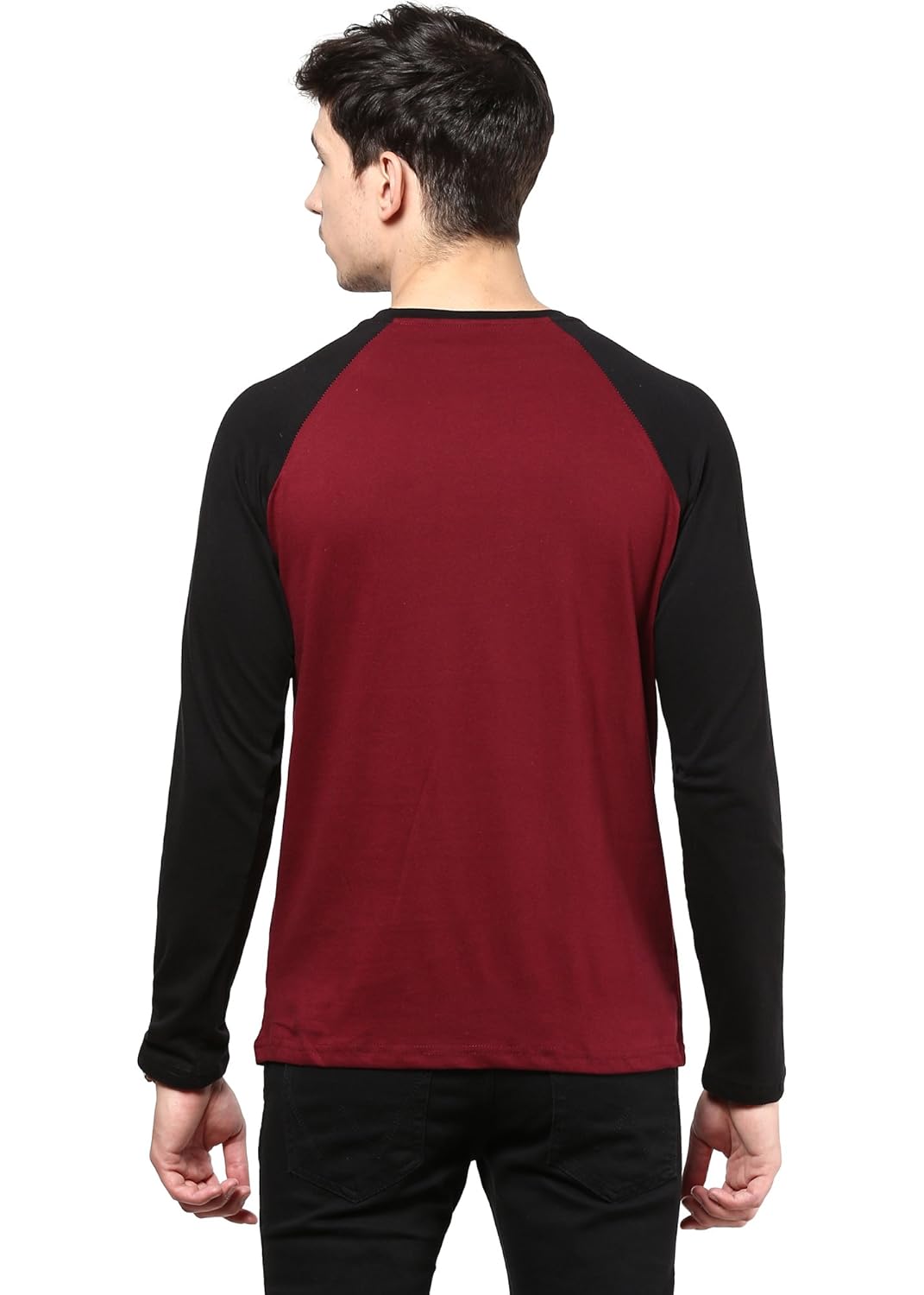 inkovy men's raglan neck full sleeve cotton t-shirt