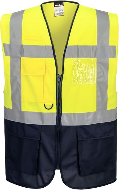 Portwest C476YBRXL Warsaw Executive Vest Yellow Black X Large