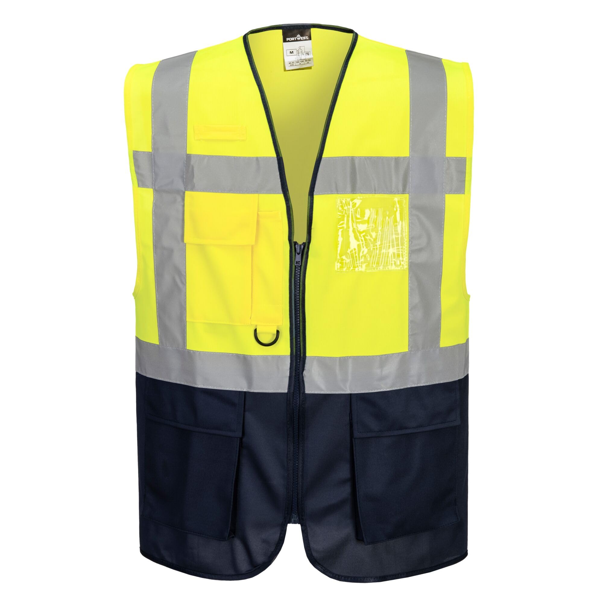 Portwest C476YBRXXXL Warsaw Executive Vest, 3X-Large, Yellow/Black