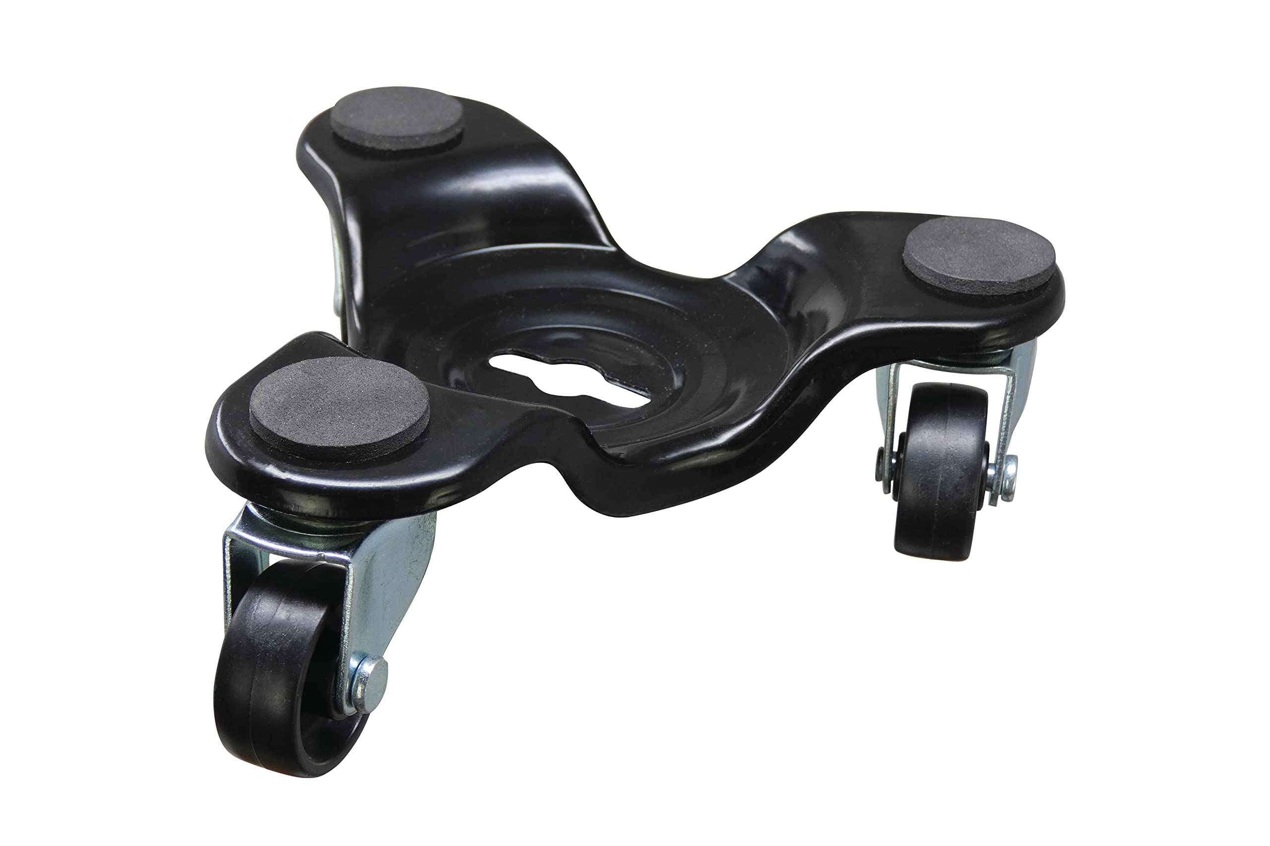 Shepherd Move-It 9299 6-Inch Black Tri-Dolly, 200-lb Load Capacity, 3 Polyolefin Steel Wheels