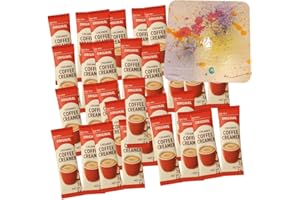 ☕ Coffee Creamer To Go: 100 Original Packets + Abstract Art Coaster by PaLiSoL CREATiONS | Elevate Every Sip with Style ☕✨ Pe