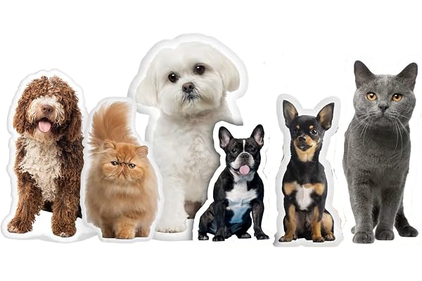 Custom Pet Shaped Pillows, Personalized Funny Pillow with Pet/Picture/People, Double Side 3D Printing Photo, for Birthday, Th