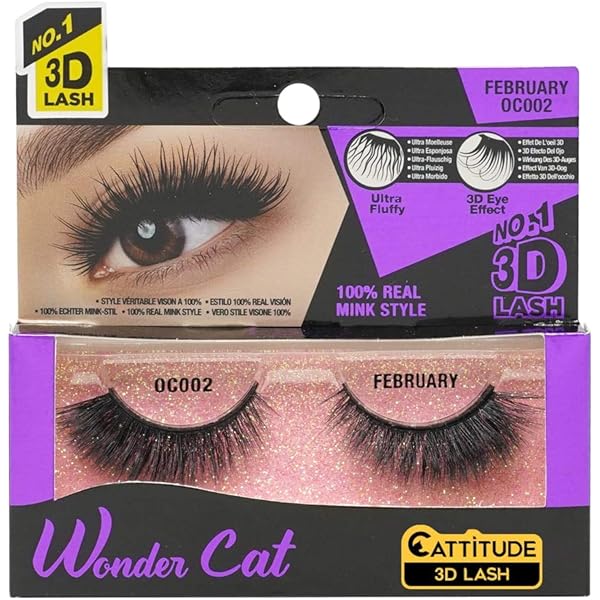 【美品】THE WHALE'S EYELASH EBIN 3D Lashes- Wonder Cat - Walmart.com