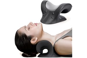 RESTCLOUD Comfortable Neck Stretcher for Neck Pain Relief, Neck and Shoulder Relaxer Cervical Neck Traction Device for TMJ Pa