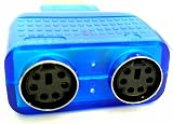 zdyCGTime 2-Pack Blue USB A Male to Dual PS/2 Female Adapter Keyboard Mouse view 2