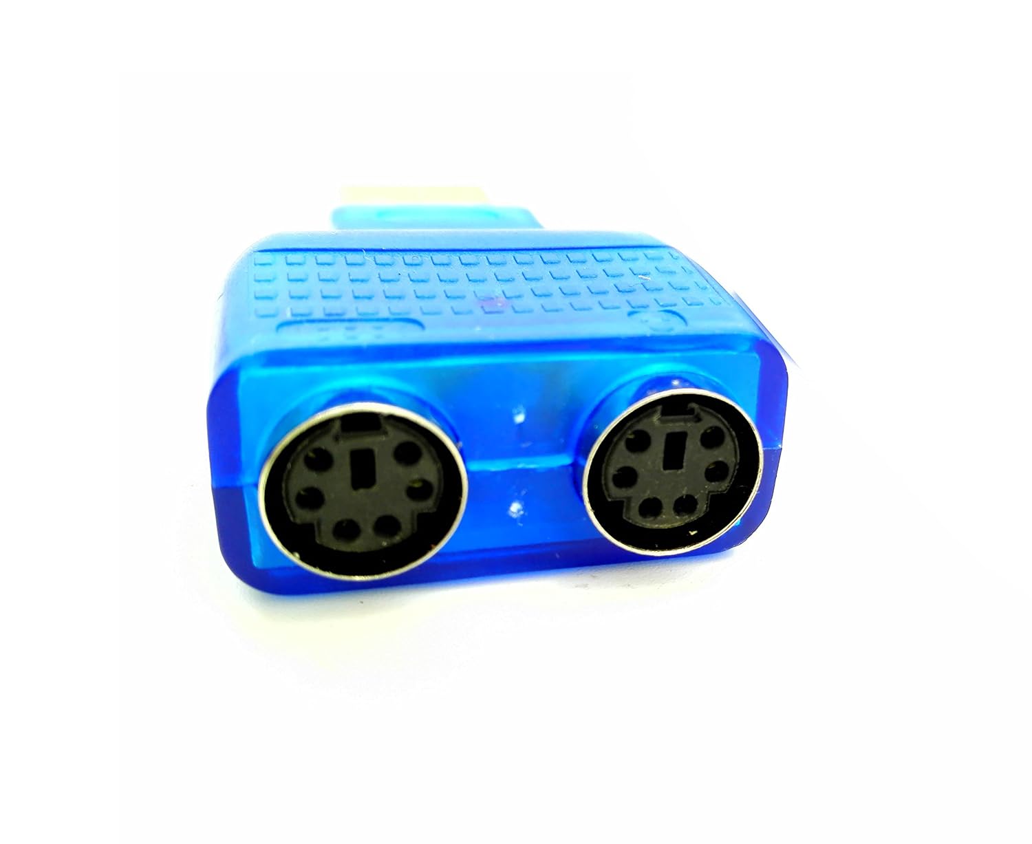 zdyCGTime (2-Pack Blue Mouse Keyboard USB A Male to Dual PS/2 Female Connector Adapter,New USB Male to 2 PS/2 Female Active Adapter T-splitter - Image 3