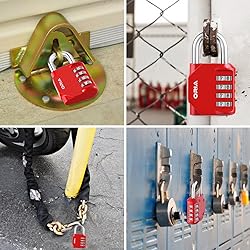 ORIA Combination Lock, 4 Digit Combination Padlock