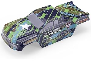 HAIBOXING Brushless 1/16TH RC Cars Spare Parts, RC Trucks Body Shell Yellow & Purple Apply to 16890A and 16890SA Green,4 X4 Race S-Truck Body (M16830)