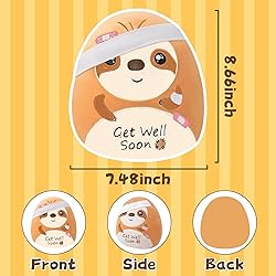 LeYoHa Get Well Soon Sloth Plush - Get Well Soon
