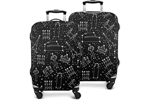 PtRug Travel Luggage Cover Suitcase Protector Fits 18-32 Inch Luggage Wheel Covers Patterned Travel Related Items Flower Luggage Protector Elastic Luggage Anti-scratch Suitcase Cover L