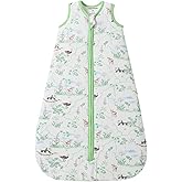 Baby Sleeping Bag 2.5 TOG Cotton Winter Sleep Sack for Newborn babies, Unisex Baby Wearable Blanket with Animal Patterns, Panda, S