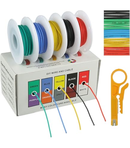 18 Gauge GXL Automotive Wire Assortment Pack - 13 Colors, 25 FT Each Color - Made In USA - Foto 8