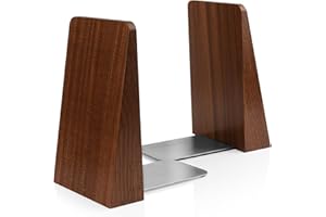 DRELIFAM Wood Handmade Book Ends to Hold Books Large Heavy Duty Bookends for Shelves Decorative Book End for Heavy Books