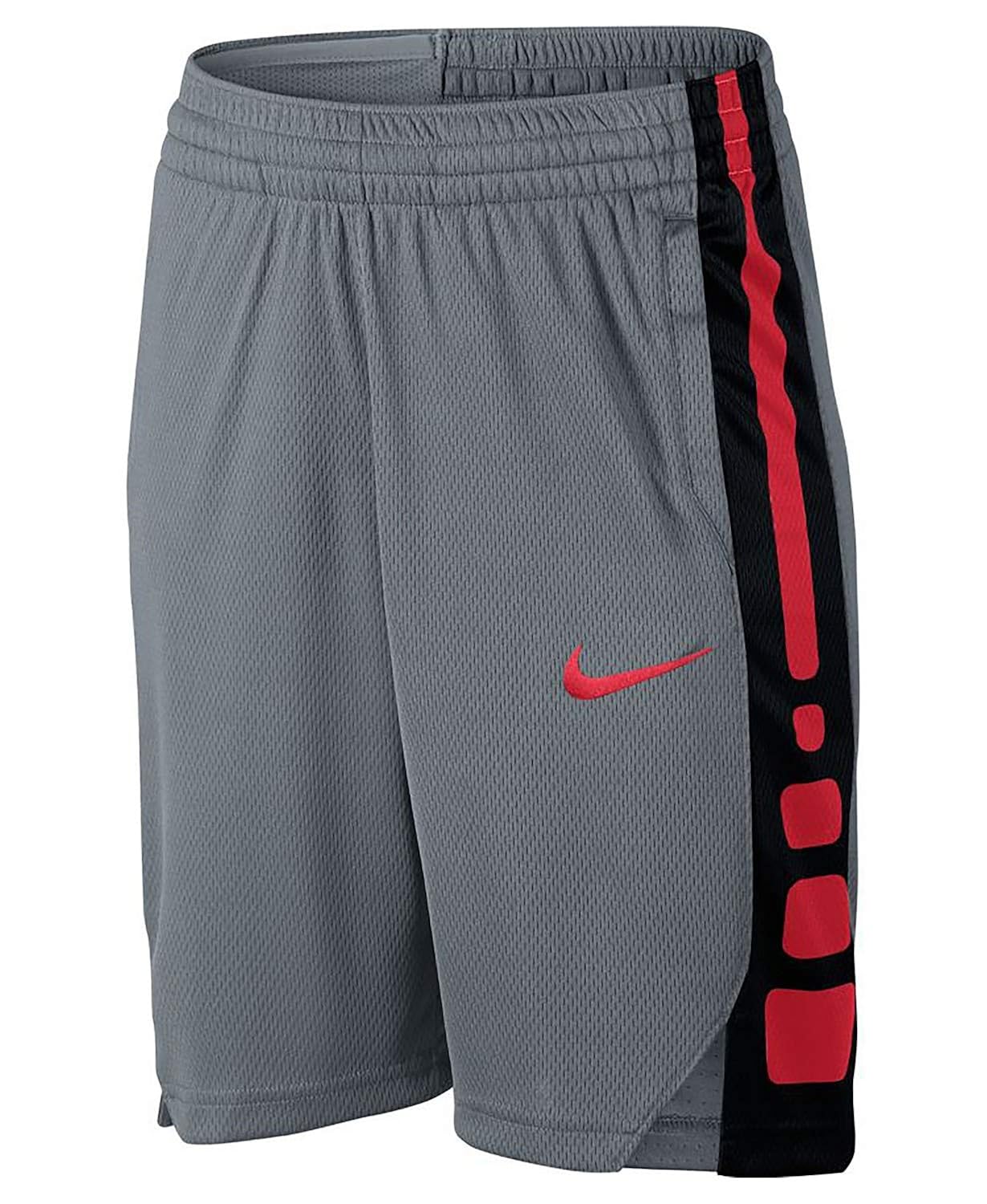 grey and red nike shorts