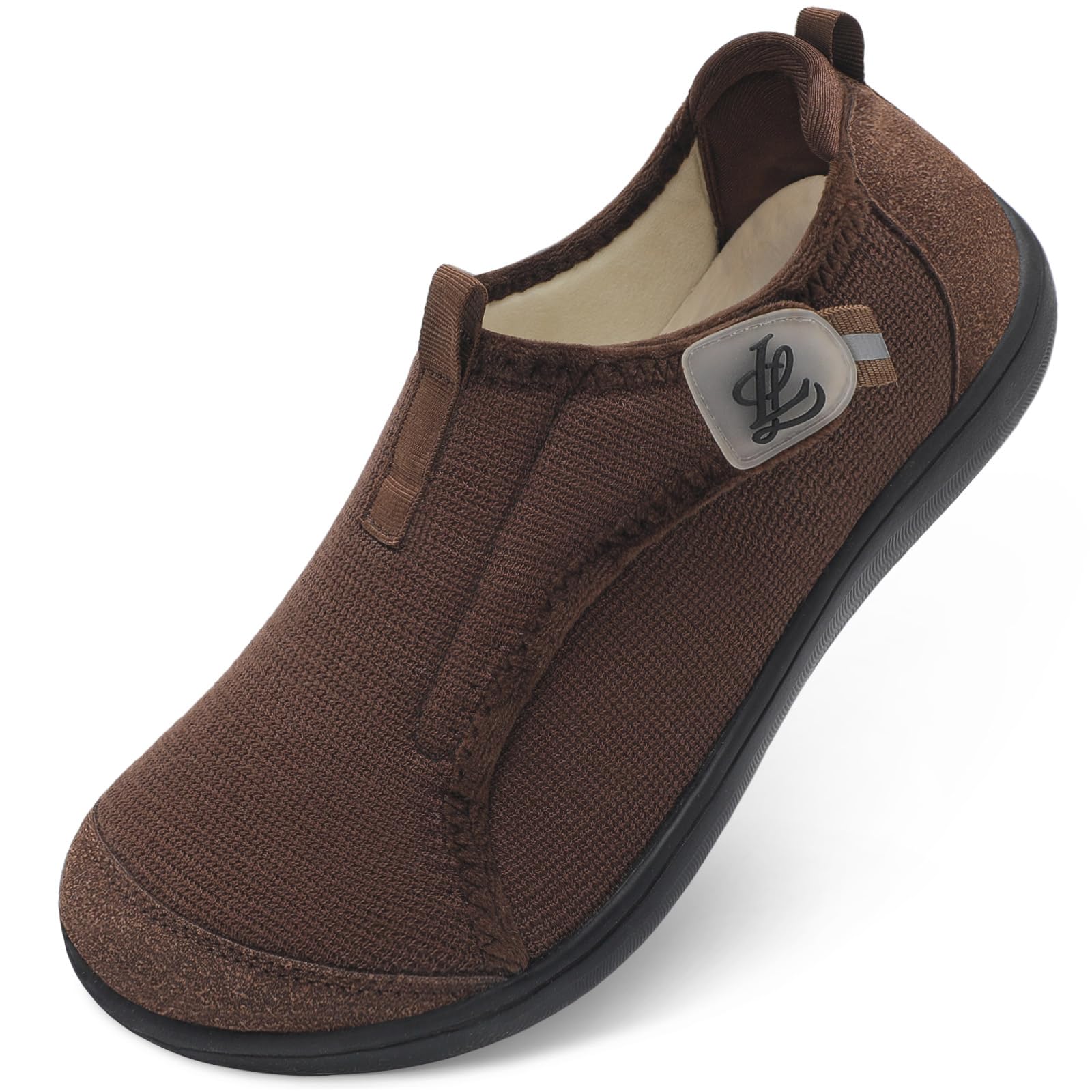 LeIsfIt Mens Slippers Wide House Shoes Adjustable