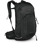 Osprey Talon 22L Men's Lightweight Hiking Backpack - Small Daypack for Travel & Camping, Black/Coal Grey