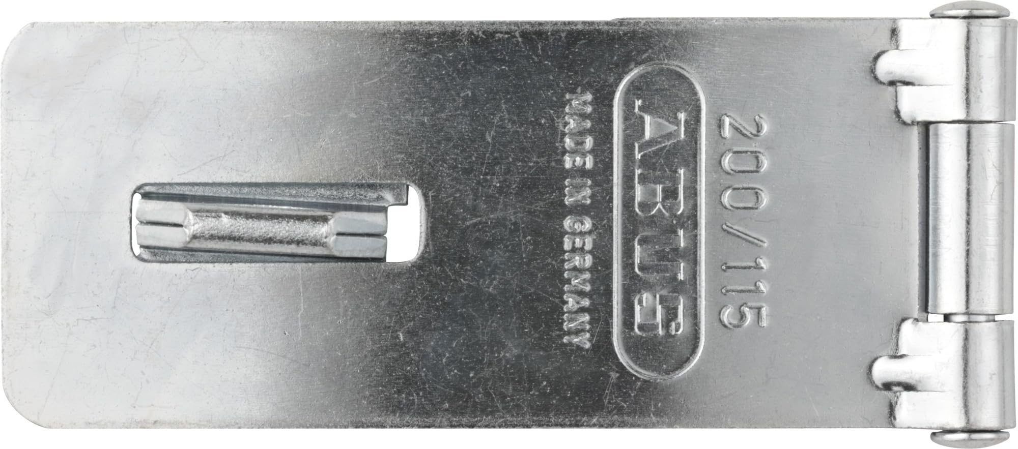 ABUS Hasp and Staple 200/115 - Device for Padlocks - for Smashing Doors - ABUS Security Level 2 - Silver