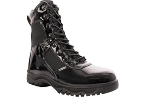 Rothco Forced Entry High-Gloss Tactical Boot with Side Zipper - 8 Inch