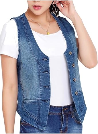 custom denim vest
