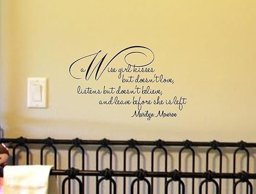 Nothing Lasts Forever Marilyn Monroe Wall Decal Vinyl Quote Lettering Words 24