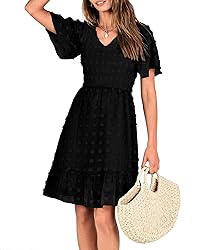 BTFBM Women's Smocked Boho Dress Resort Outfits