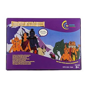 Culture Carousel Recreate The Legend - The Birth of Lord Ganesha Educational Game, Magnetic Activity Kits