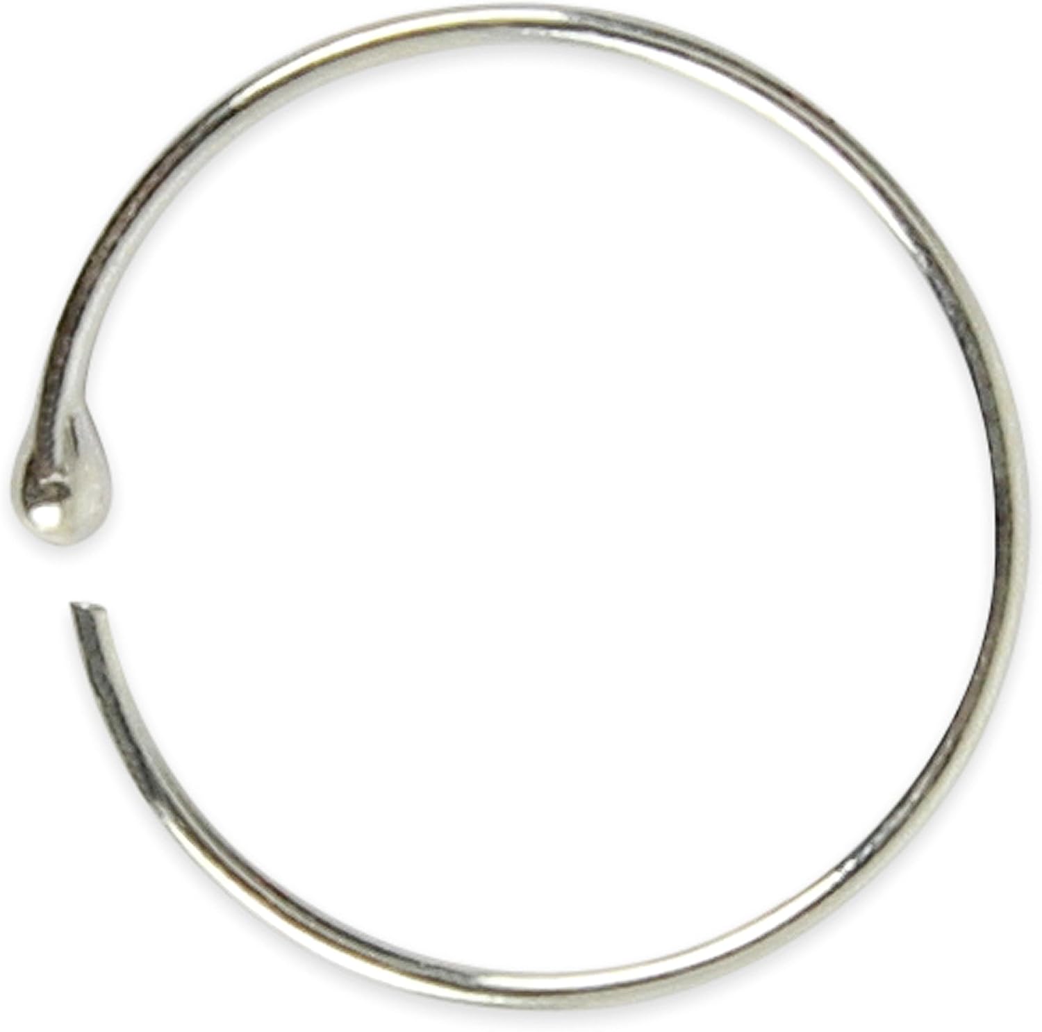 Pack of 20 VERY SMALL & EXTRA THIN 925 Sterling Silver Nose Rings size 8mm gauge 0.5mm, 8mm x 0.5mm - Image 3