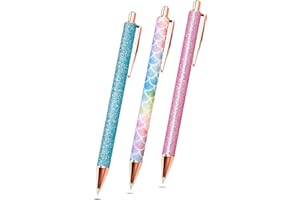 ARVAKR 3 Pack Craft Weeding Pens, Essential Adhesive Vinyl Tool, Precision Needle Retractable Pin Pen for Craft Weeding, Vinyl Air Release or Car Puncturing Installation, Pink & Blue & Rainbow Scale