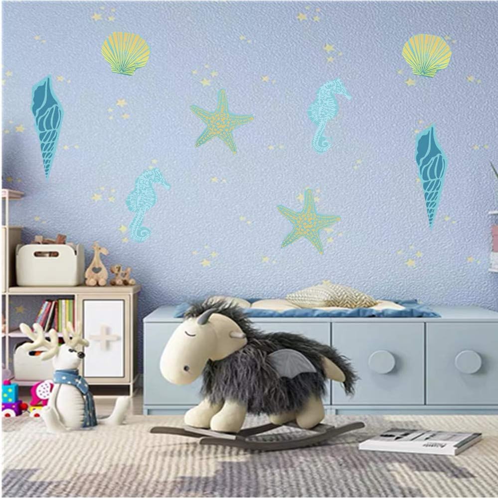 decoración del hogar 8 plantillas reutilizables de plástico para pintar