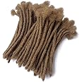 YONNA Human Hair Microlocks Sisterlocks Dreadlocks Extensions 60Locs Full Handmade (Width 0.4cm) 8inch Honey Blonde #27