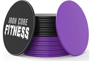 IRON CORE FITNESS Core Sliders for Working Out 20 Disc (10 Set) Pack, Dual Sided Exercise Gliding Discs for Use on All Surfaces, Ultimate Core Trainer, Perfect for Group Training Classes, Gym & Home Total Body Workout