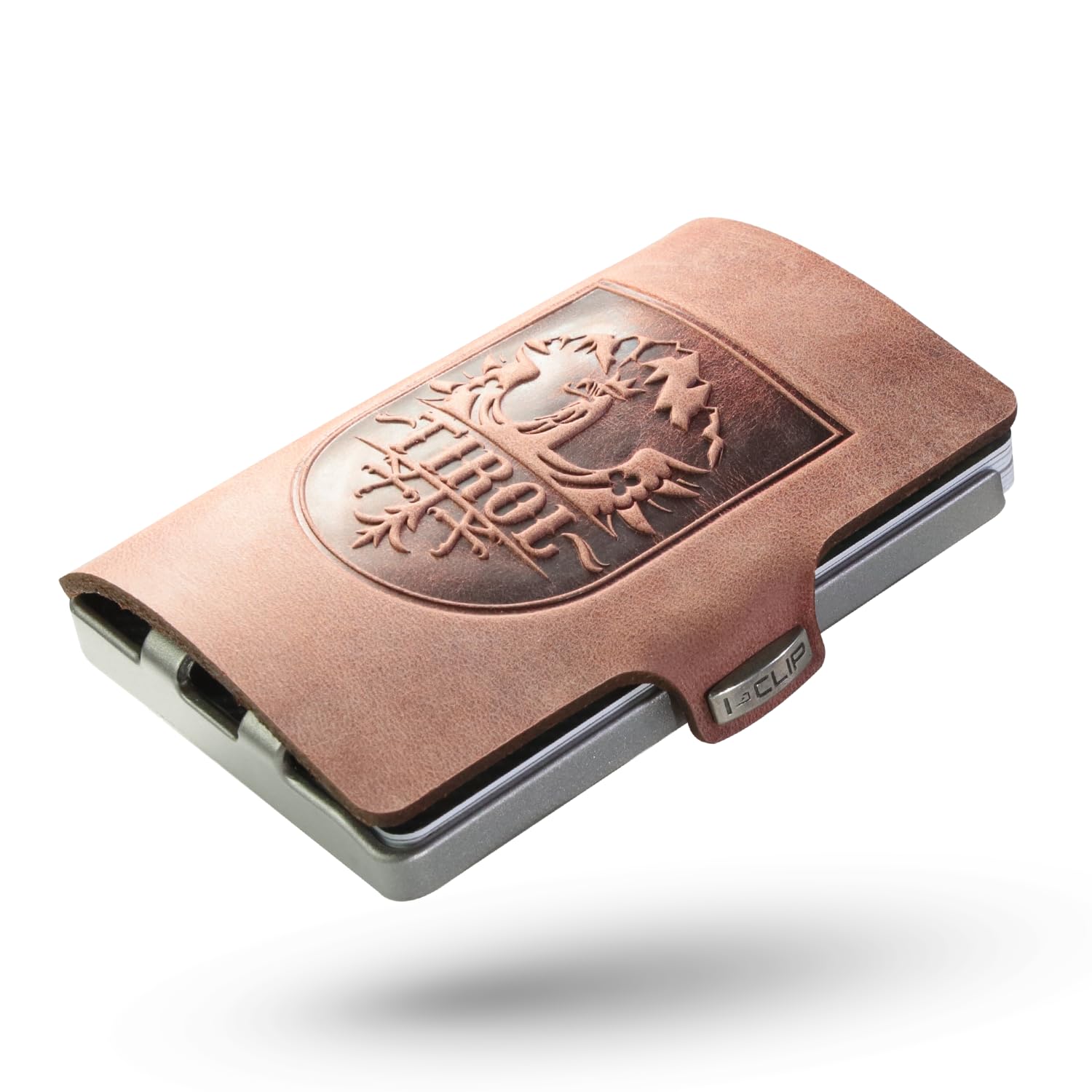 I-CLIP Original Silver Tirol Oak, Credit Card Holder, Wallet, Money Clip