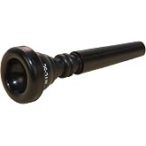 Mutec Mouthpieces Trumpet 3C Black Plastic Mouthpiece | Sized as a classic 3C. Great for marching band, braces &amp; cold weather. Won't stick to lips like metal. Made in USA.
