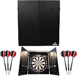 Ruthless Home Darts Centre LED Light Cabinet Dartboard 2 Darts USB view 2