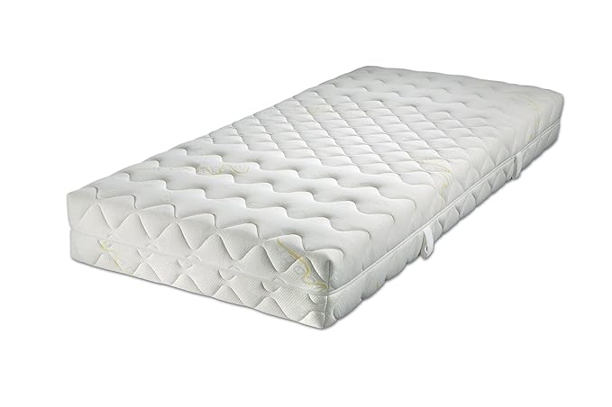 MALIE A1520249002 Smaragd medicott, Tonnentaschenfederkernmatratze, Wellness- Kaltschaumabdeckung, Härtegrad 2, 90 x 200 cm