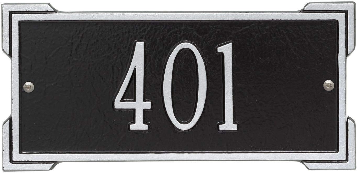 Plaques & Wall Art - Personalized Cast Metal Address Plaque, Mini Roanoke 12