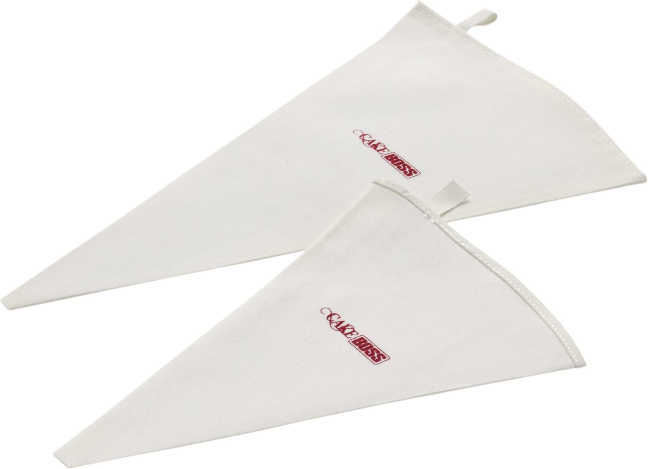 Cake Boss Cotton 20/30 cm Piping Bag Set, 2-Piece - White