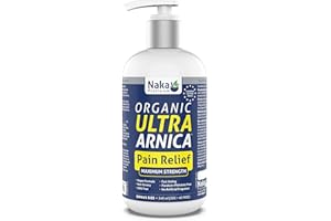 Naka Platinum Organic Ultra Arnica Lotion, Pain Relief, Maximum Strength, European Certified Arnica, Made in Canada (340ml)