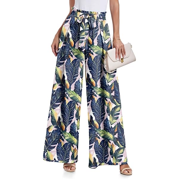 Pantalones De Pierna Ancha Con Estampado | Cuotas Sin Interés