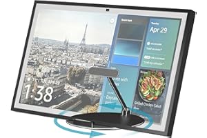 Letlar Table Stand for Show 21 and Show 15, Tiltable and Rotated Desktop Holder, No Assembly, Horizontal or Vertical Mode Screen Bracket, Show 15 2nd Generation Metal Stand (Black)