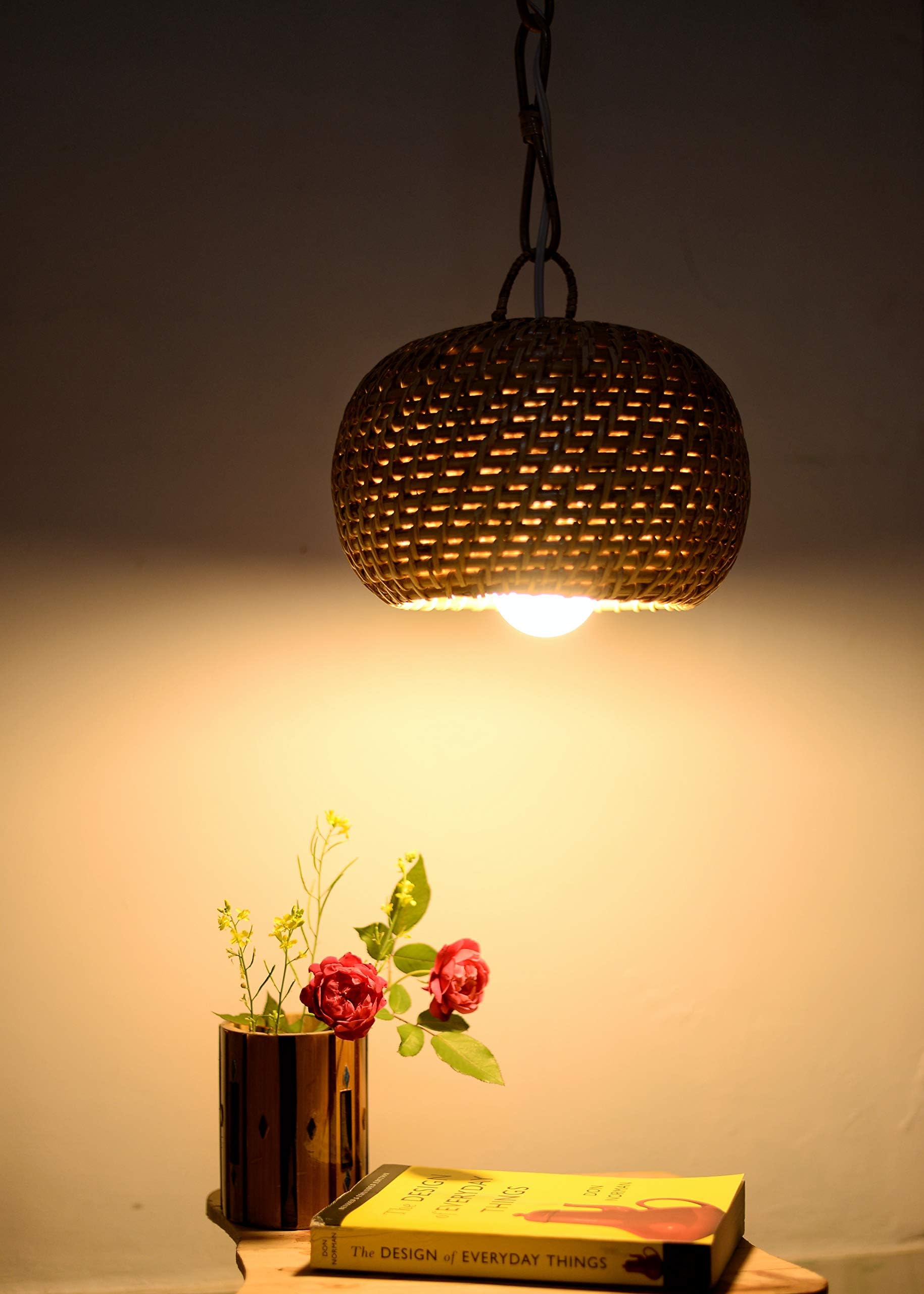 Wobaca® Cane Rattan Handmade Decorative Hanging Lamp Light Shade